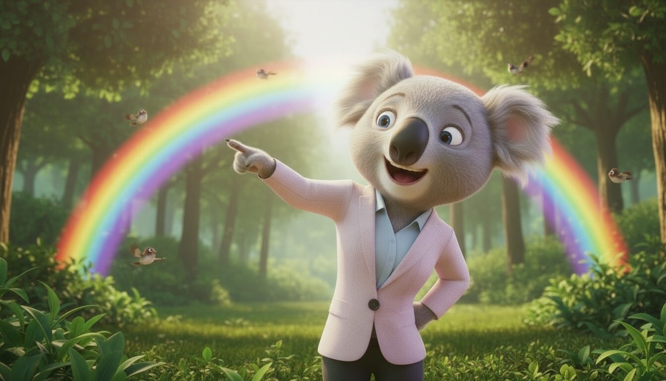 Rainbow After the Rain Confuses the Birds