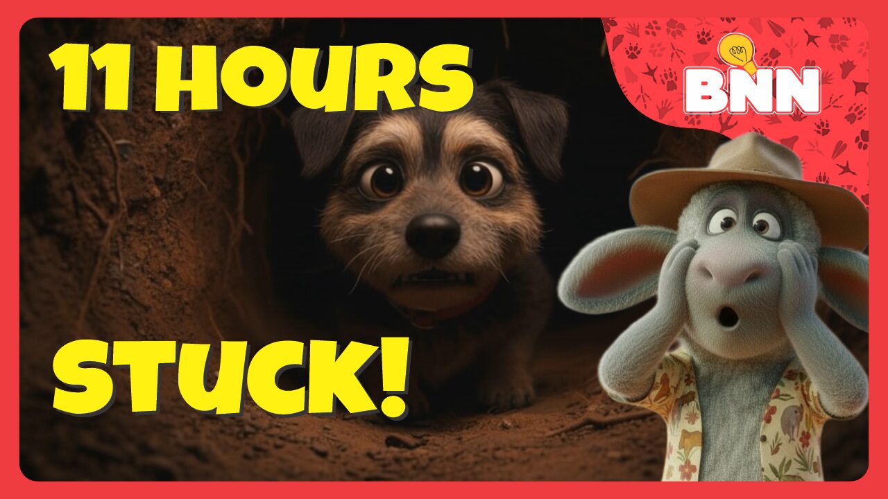 Loyal Dog Refuses to Leave Best Friend Trapped Underground for 11 Hours